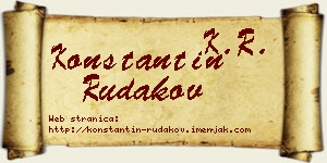 Konstantin Rudakov vizit kartica